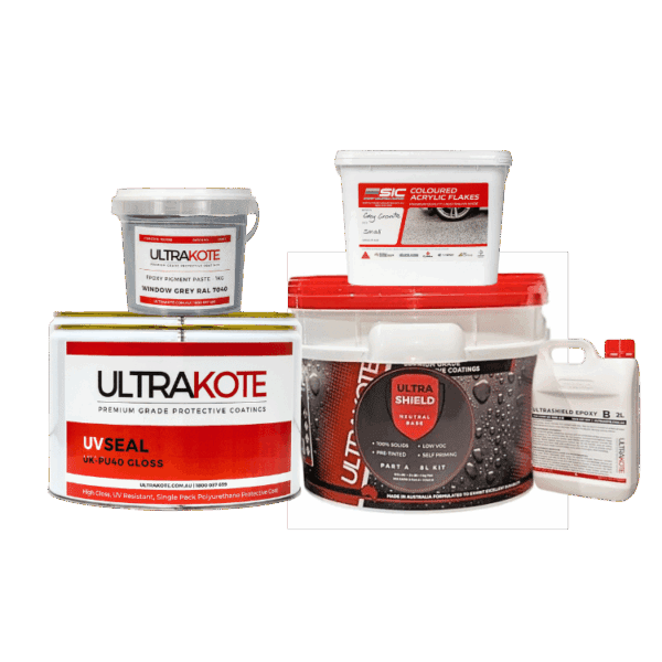 Epoxy Flake flooring package 40sqm Epoxy warehouse