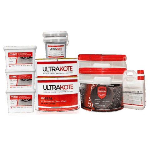 Full Flake Epoxy Flooring Garage Package, 40sqm