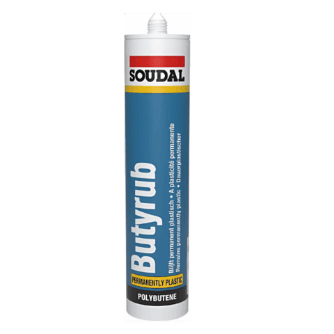 Soudal Butyrub Mastic UV Resistant Polybutene Sealant 15x300ml Cartridge
