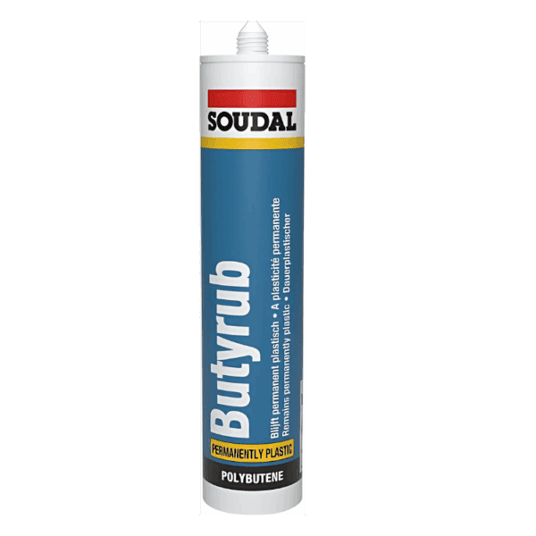 Soudal Butyrub Mastic UV Resistant Polybutene Sealant 15x300ml Cartridge