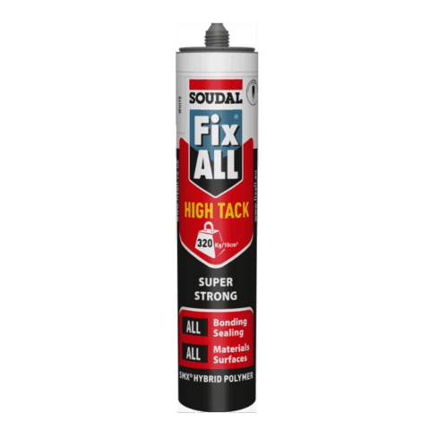 Soudal Fix All High Tack Adhesive Sealant 12x290ml Cartridge