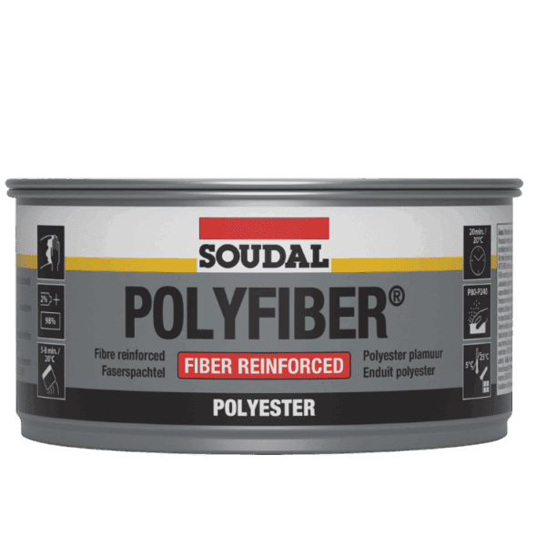 Soudal Polyfiber - Two Component Polyester Putty