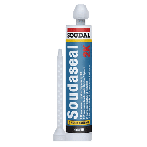 Soudal Soudaseal 2K Adhesive Sealant 6x250ml Cartridge Light Grey