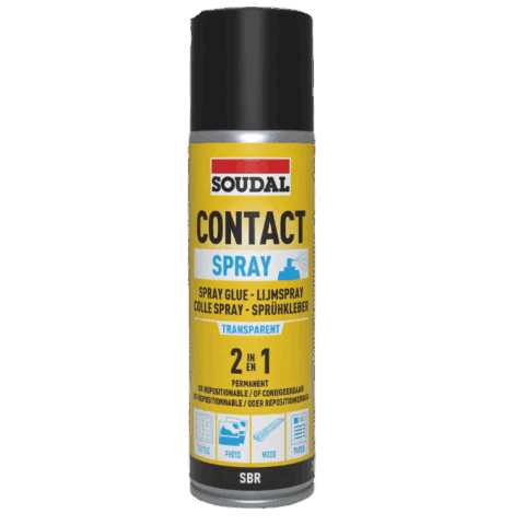 Soudal Spray Contact Adhesive 2 in1