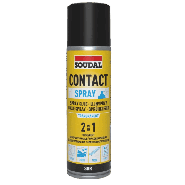 Soudal Spray Contact Adhesive 2 in1