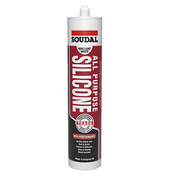 Soudal All Purpose Silicone Sealant 12x300ml Cartridge