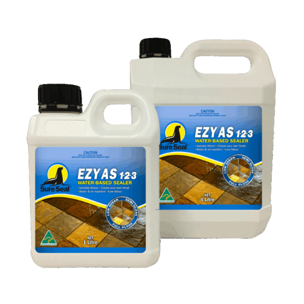 Sure Seal EZY AS Water Based Sealer – Versatile sealer for low to high gloss finishes on porous surfaces.