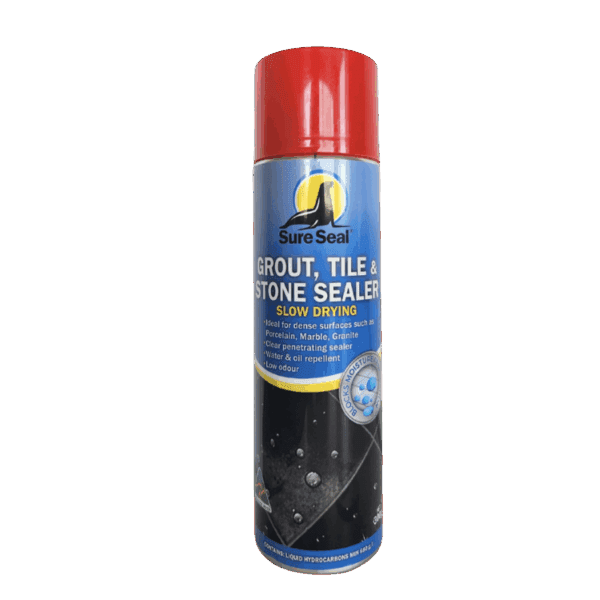 Sure Seal Grout, Tile & Stone Sealer Slow Drying – 300gm aerosol